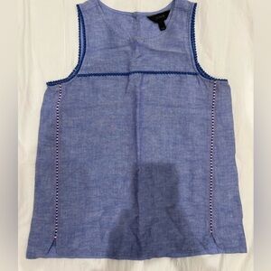 J. Crew Light Blue Sleeveless Blouse